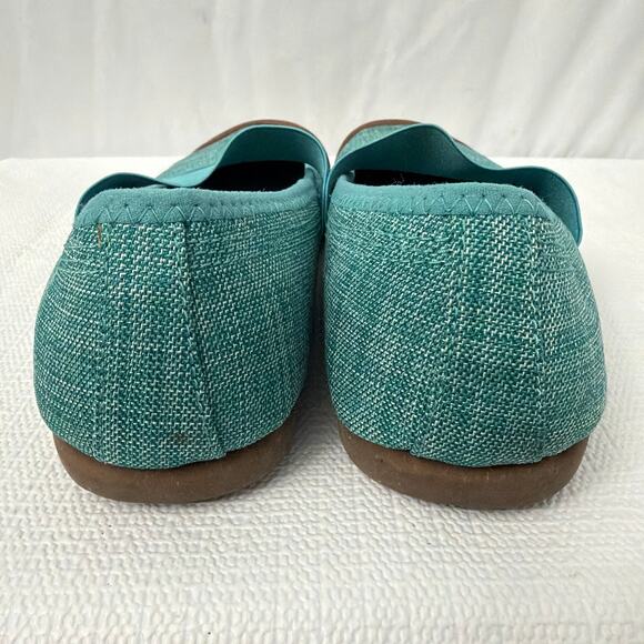 Keen Shoes Womens Size 10 Sienna Mary Jane Canvas Teal Slip On Flat - Picture 8 of 12